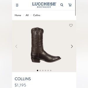 Men’s Lucchese Collins Boots in the color Whiskey